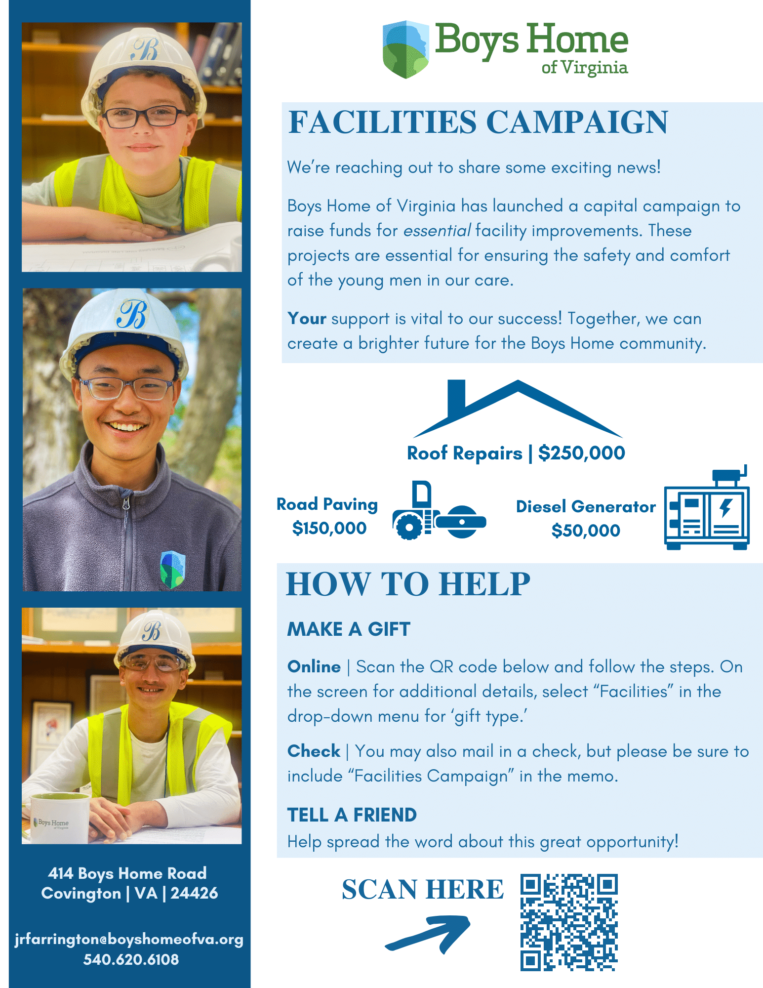 Facilities Campaign Flyer