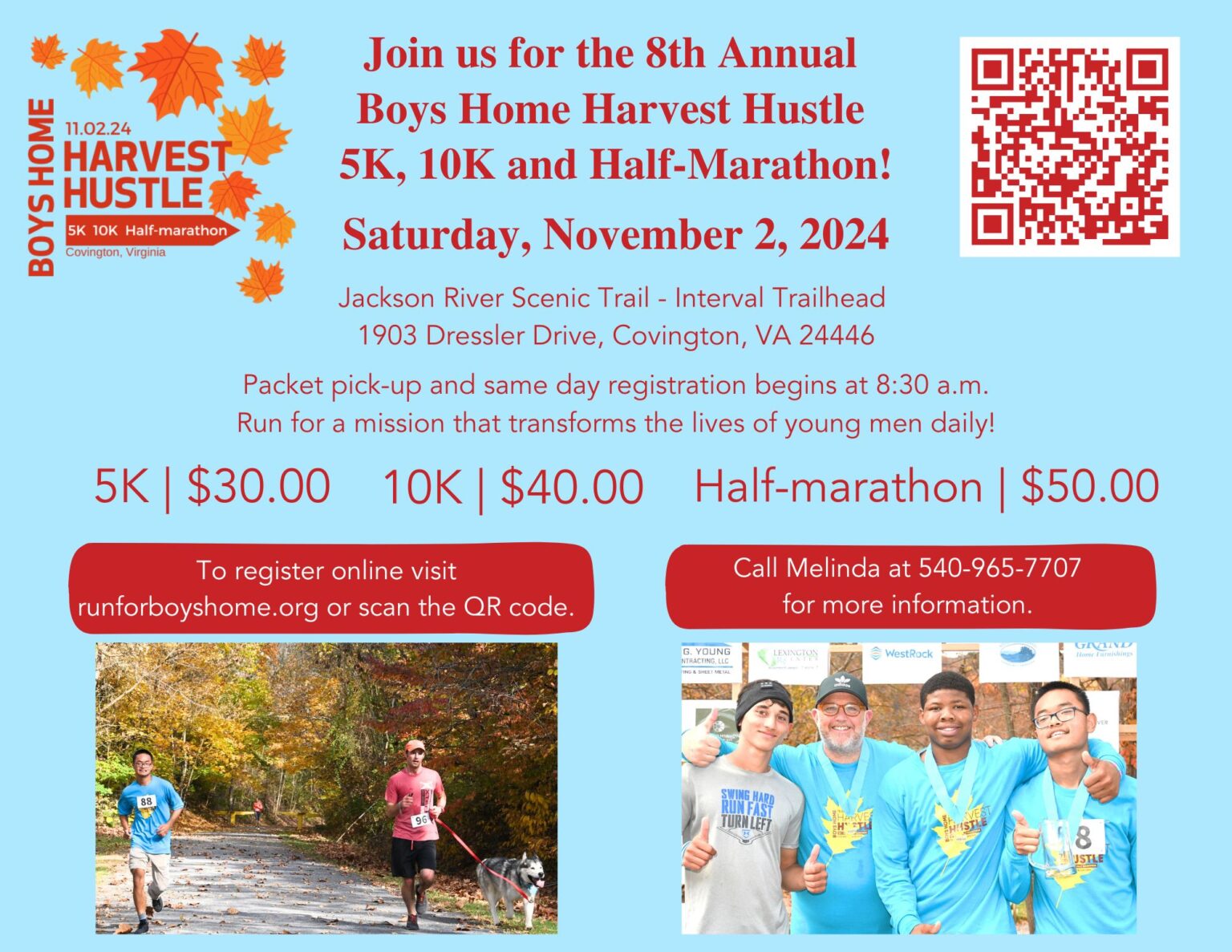 Boys Home hosts 8th Annual Harvest Hustle - 5K, 10K and Half-marathon ...