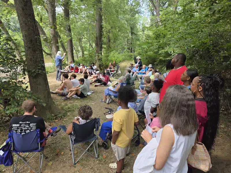 worship service led by Reverend Anne Grizzle